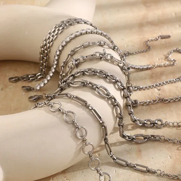 304 Stainless Steel Bracelet Polished Finish 8mm Width OEM Low MOQ Wholesale Supplier photo-2