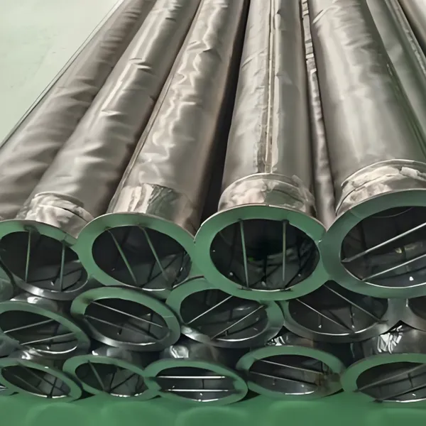 Bolsa de filtro de aço inoxidável 316L, 0,5 - 500 micrômetros, resistência a 450°C, pressão de 3 bar, para filtração em alta temperatura