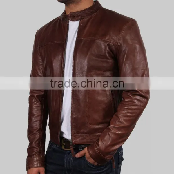 Man Genuine Leather Jacket photo-2
