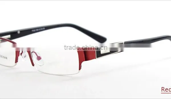 Spring Hinge Semi-rimless New Model Eyewear Frame Glasses photo-4