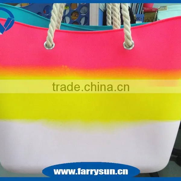 Newest Silicone Shoulder Handbag,jelly Tote Bag, Mix Color Beach Handbag Supplier's Choice photo-6