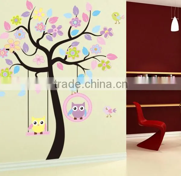 Huge Jungle Animals Removable Vinyl Decal Tree Wall Sticker Baby Nursery Decor photo-3