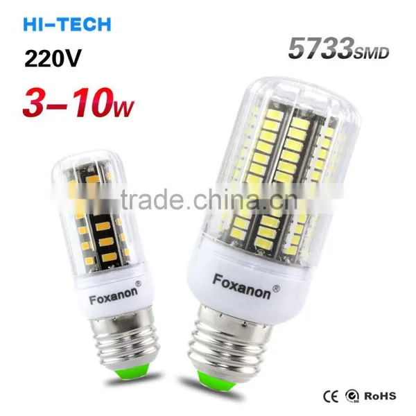 E27 Led Lamp 220V Led Bulb Lampada Led Corn Light 5733 Chip 30Led 42Led 64Led 80Led 108Led 136Leds Light Brighter Than 5730 SMD