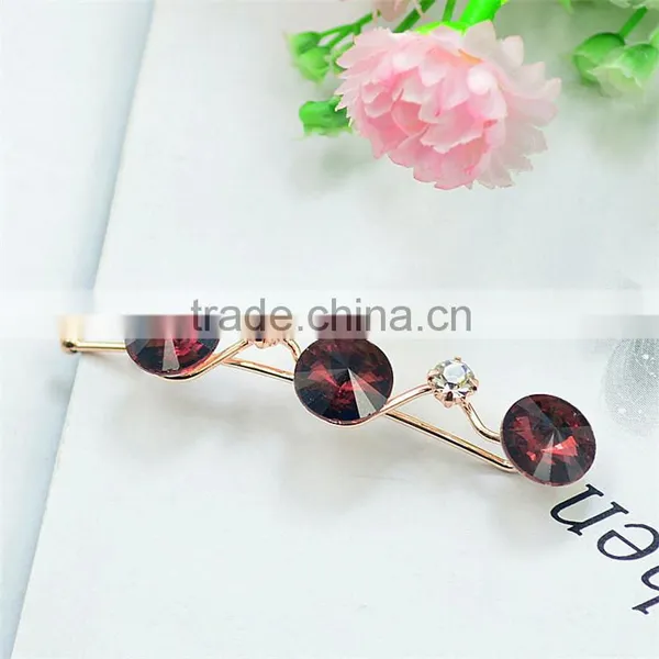 Wedding Bridal Crystal Rhinestone Hair Pin Glass Stone Hairpin Diamante Hair Clip photo-6
