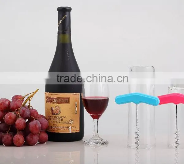 S/S+ABS 11.5*9.4*1 Colorful Kitchen Small Red Wine Opener photo-2