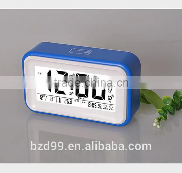 New Design Promotion Item Smart Voice Telling Multi-functional USB Digital LCD Display Alarm Clock photo-4
