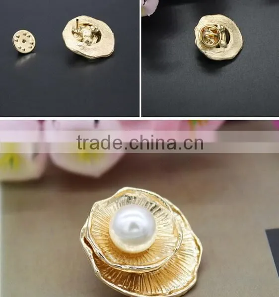 Two-double Alloy Pearl Brooch Fashion Clip for Clothes photo-3