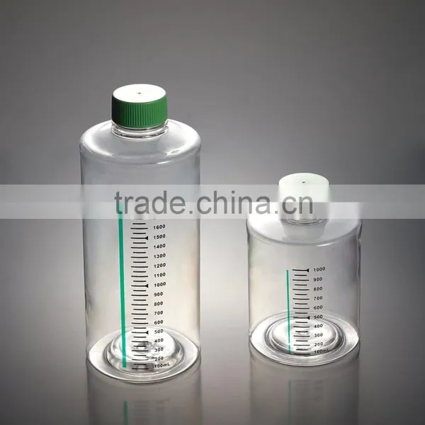 2000ml Roller Bottles for Cell Tissue Culture Vent Cap