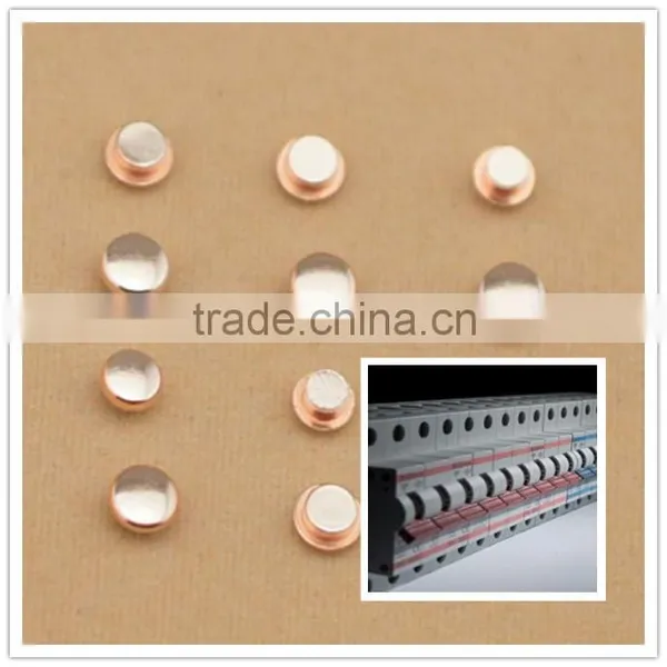 AgW, AgWC, AgC, AgNi, AgNiC Electrical Silver Power Contacts photo-2