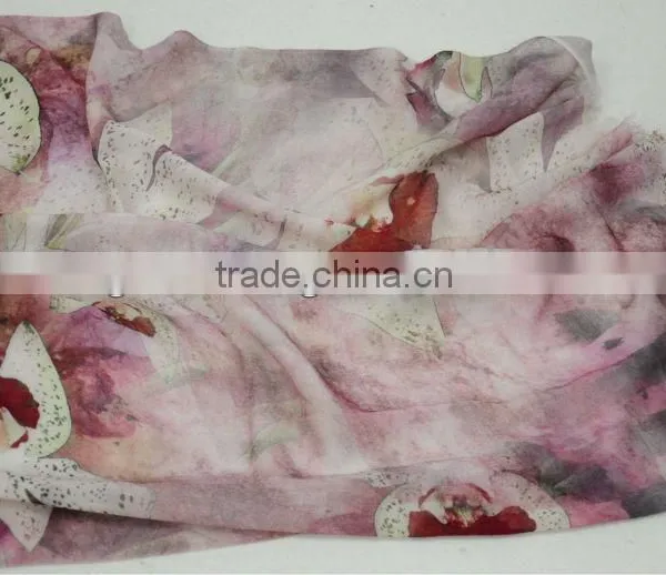 Wool Scarf 2014 New Design High Quality Women Printing Wool Scarf