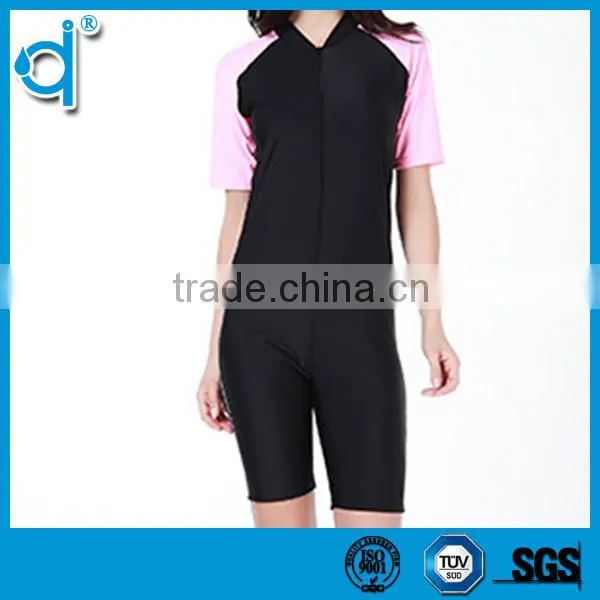 Close-fitting Anti-bacterial Zipper Black and Blue Jumpsuits Neoprene Wetsuits photo-5