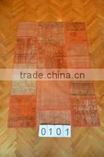 Handmade Patchwork Rug - Turkish Patchwork Carpet