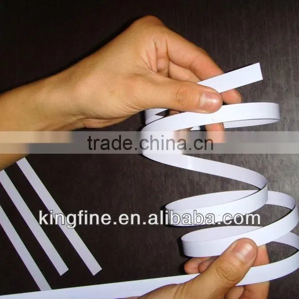 Steel Tape,extruded Magnetic Strip White Acrylic Paint Coated,steel Strip,magnetic Strip,flexible Magnet,0.18mm,pop Display