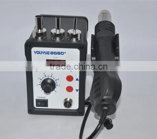 700w ,welding Machine ,220V /110V YOUYUE858D+ SMD Hot Air Soldering Station With 3 Pcs Nozzles