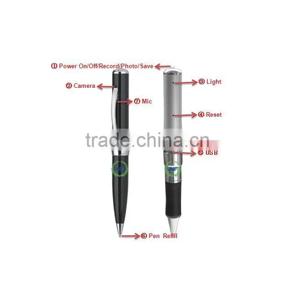 HOT! JVE-3102A Detective Camera in Pen;business Pen Video Camera;gift Pen Camera 8GB photo-2