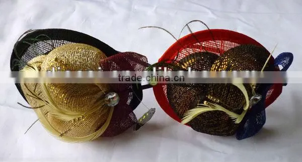 Brilliant Colorful Hair Sinamay Fascinators photo-2