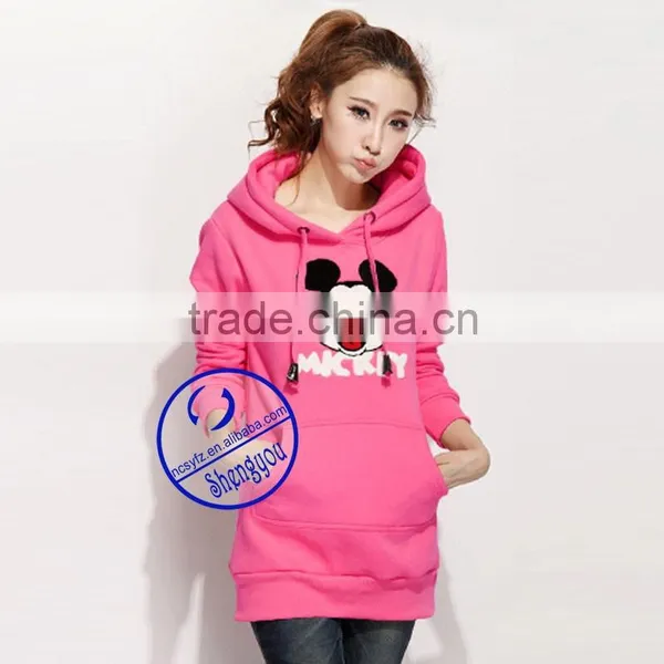 China Factory Custom Wholesale Pullover Extra Long Hoodies photo-2
