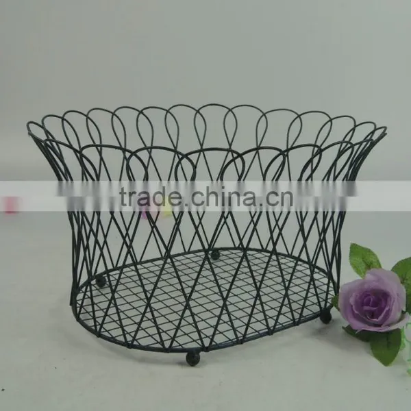 Decorative Vintage Stackable Wire Basket photo-2