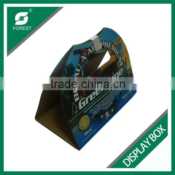LARGE SIZE CORRUGATED DISPLAY HOLDERS WITH FULL PRINTING FLAT PACK FOLDABLE SHIPPING BOXES WITH HANDLES photo-4