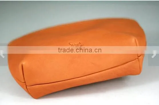 High End European Style Leather Ladies Cow Leather Cosmetic Bag photo-2