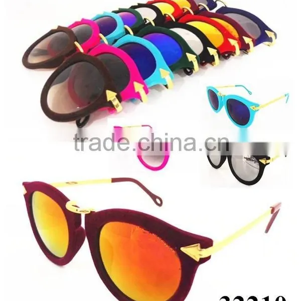 2015 the Newest and Popular Sunglass With Flocking Materials
