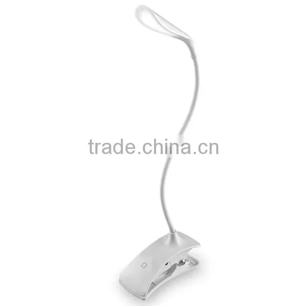 Battery Charging Smart Touch LED Eyes Protection Clip Desk Light photo-2