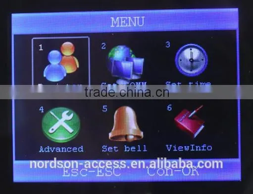 Nordson 2.8inch HD LCD Screen FR-M2 Network Fingerprint Access Control With ID Card photo-5