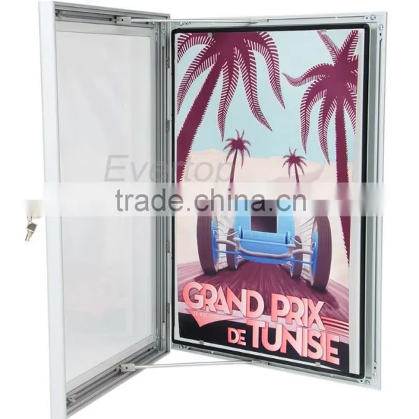 Waterproof Aluminium Poster Lockable Sign Frame photo-3