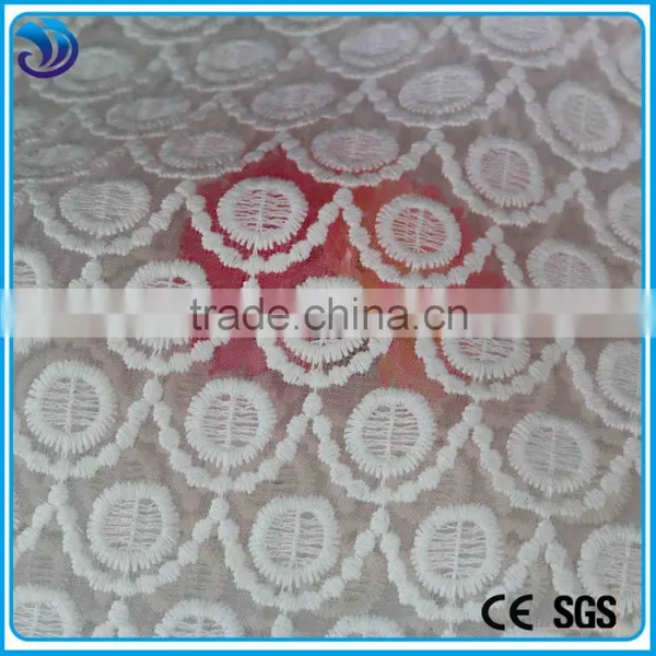 High Quality Polyester Organza Lace Embroidery Fabric for Young Girl Dresses photo-2