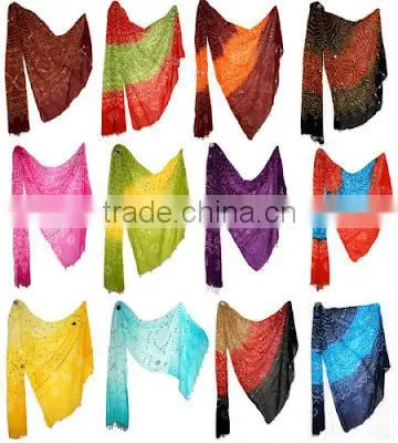 Handmade Cotton Ethnic Bandhej Stole