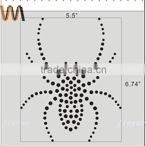 Wholesales and Customized Spider Hot Fix Stone Motifs Design Sticker photo-2