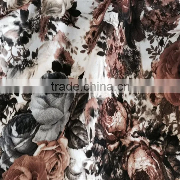 Velboa Fleece Printed Velvet With Burnout Design photo-4