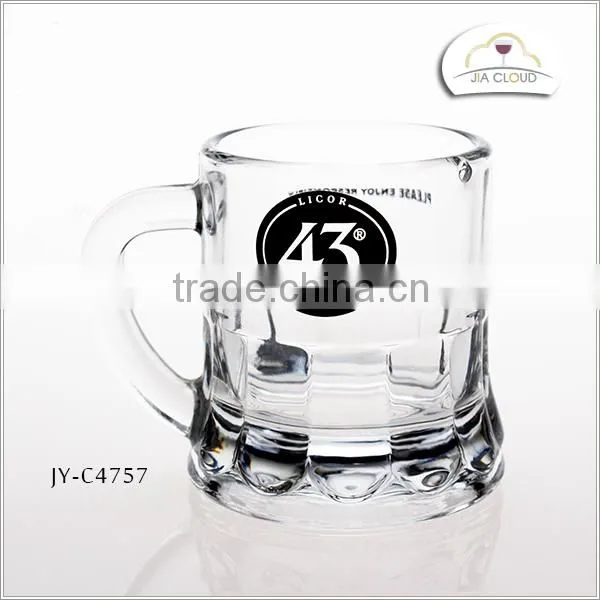 Small Drinking Glass Cup With Handle With Logo Handle Wine Glass Cup