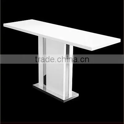 Industrial Style Dining Tables/high Glossy White Cafe Table/acrylic Cafe Table photo-3