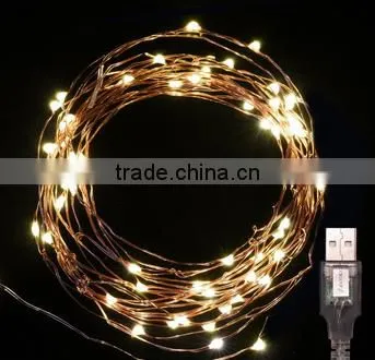 10m 100L Copper Wire USB Operated Led String Light photo-2
