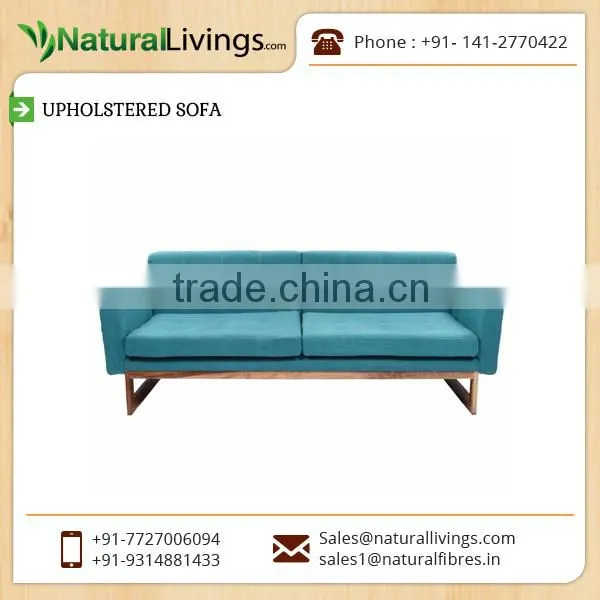 Genuine Leather Upholstered Sofa With Retro Vintage Style Available at Low Rate