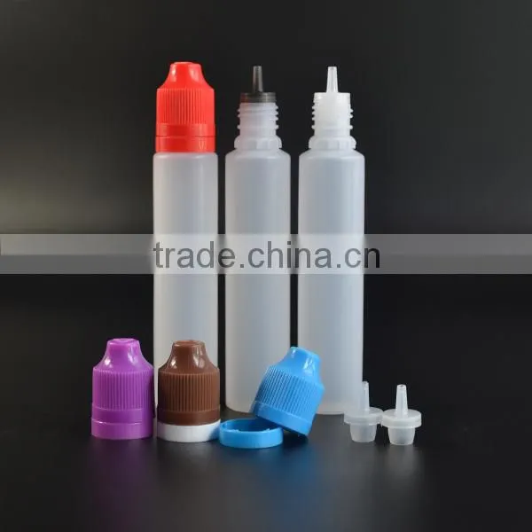 50ml PE Pen Shape Unicorn Bottle for E-cigarettes Oil 30ml Supplier's Choice