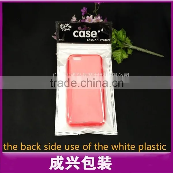 Printing Header Poly Bag White Plasic Bag With Zipper Clear Mobile Case Plastic Zipper Bags With Hanger photo-3