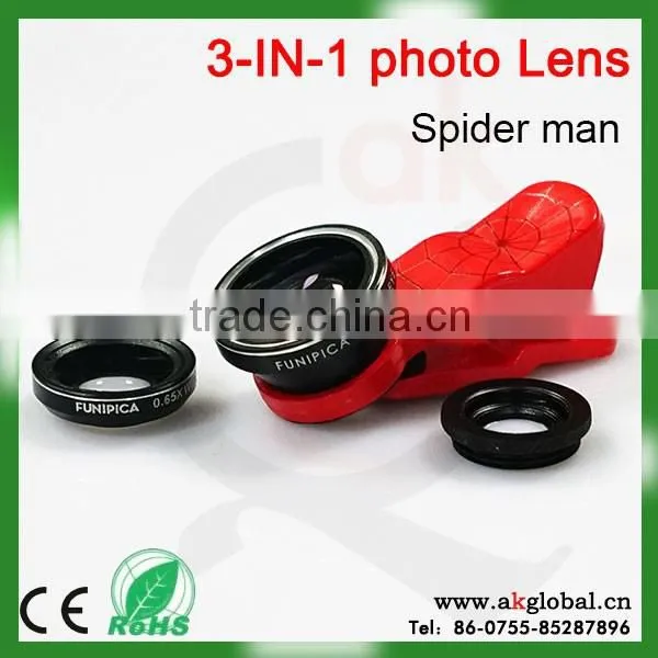 3 in 1 Mobile Lens Smartphone Lens,Zoom Lens for Mobile Phone,Mobile Phone Lens photo-2