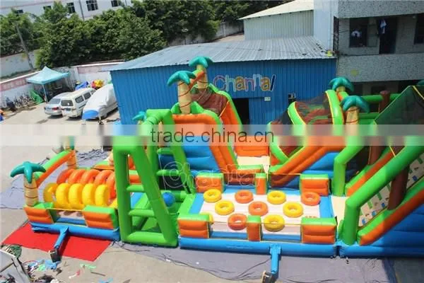 New Giant Commercial Adult Jungle Inflatable Obstacle Course Challenge Supplier's Choice photo-3