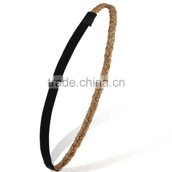 Beauty Women Lady Lace Pearl Beads Headband Hairband Elastic Hair Head Band photo-5