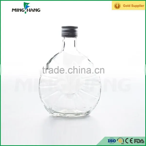 55ml/200ml Round Wine Glass Bottle With Foil Cap photo-2