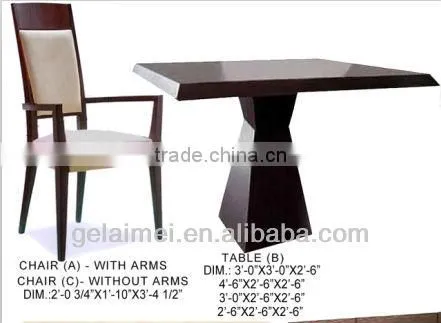 Chinese Restaurant Furniture in Wooden