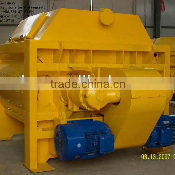 1000L Twin Shaft Concrete Mixer Same Quality With Sicoma