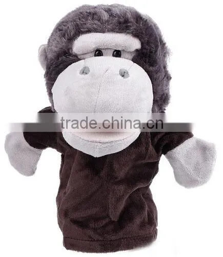 Plush Monkey Animal Hand Puppet for Kids Gifts / Home Schools and Other Learning Centers Educating Plush Toys photo-2