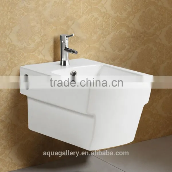 Rectangular Fixed to Wall Porcelain Bidet photo-4