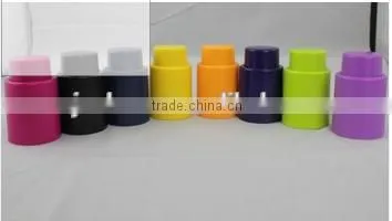 Colorful Silicone Push-type Vacuum Wine Stopper Vacuum Sealed