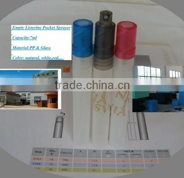 7ml Empty Listerine Pocket Sprayer