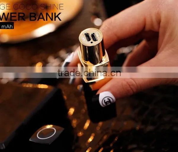 New Product Fashion Style Lipstick Tube 2600mah Power Bank photo-6