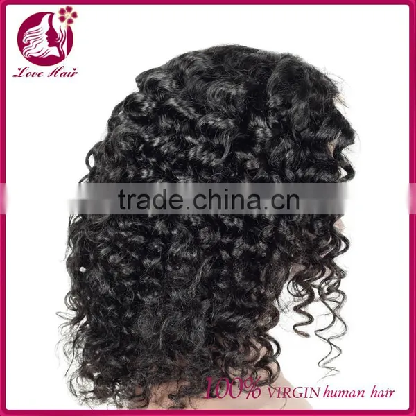 High Quanlity Lace Wig Human Hair Virgin Mongolian Lace Fabric Wholesale Human Jerry Curl Hair Wigs for Black Women photo-2